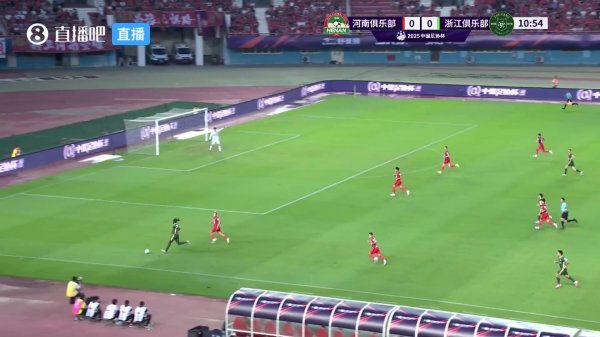 浙江1-0领跑  河南！奥乌苏端线  强突送助功  ，弗兰克门前抢点得手！