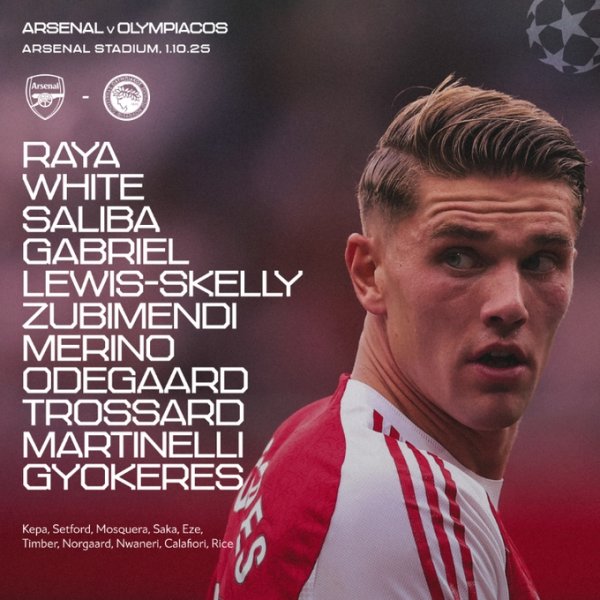 🤯超绝阵形    深度！阿森纳相比上场打纽卡轮换6人，杆位依然豪华