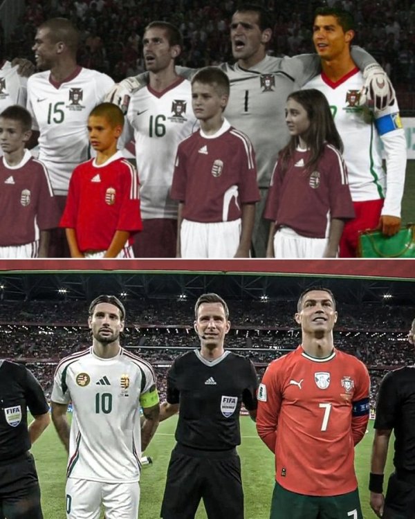 2009年索博曾作为球童与C罗一起入场，如今二人已同场竞赛