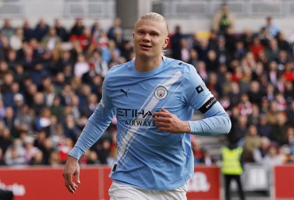 104场英超94球！曼城统计哈兰德数据：主场作战  得分  数仅次于阿圭罗